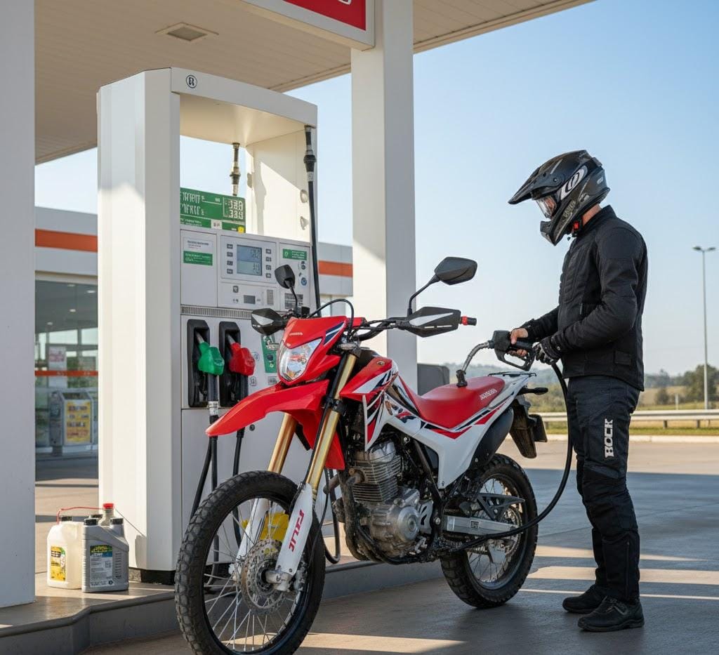 مصرف سوخت موتور سیکلتهای تریل همتاز موتور