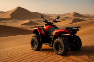 یک روز تفریحی با موتور چهار چرخ در کویر