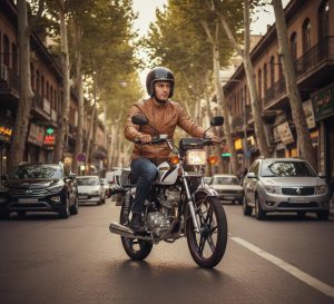 تجربه سواری با موتور استریت